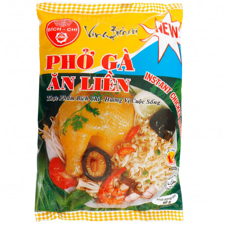 Лапша рисовая Bich Chi со вкусом курицы 60г