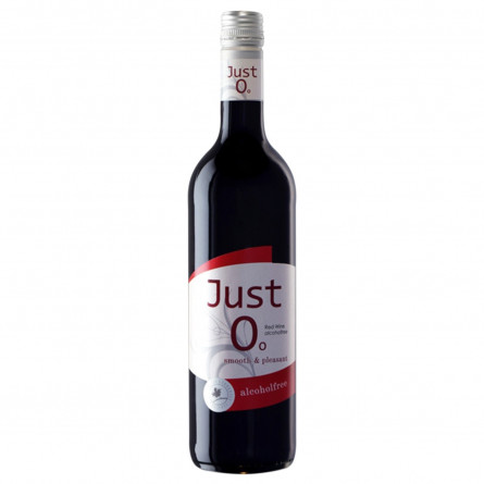 Вино Just 0 smooth &amp; pleasant безалкогольне червоне напівсолодке 0,5% 0,75л
