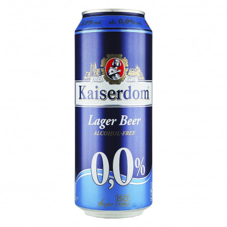 Пиво безалкогольне Kaiserdom Lager з/б 0.5л