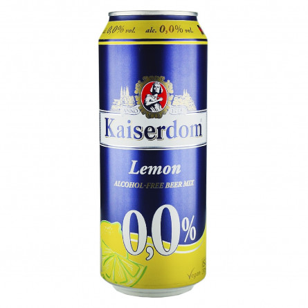 Пиво безалкогольне Kaiserdom Lemon з/б 0.5л