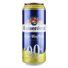 Пиво безалкогольне Kaiserdom Hefe з/б 0.5л mini slide 1