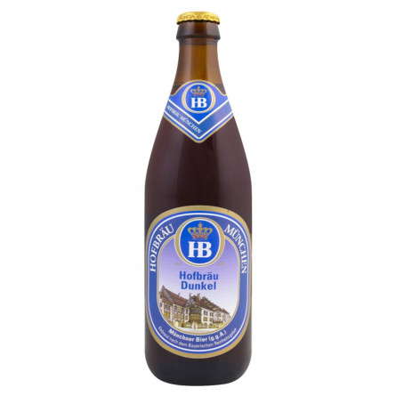 Пиво Hofbrau Dunkel черное 5,5% 0,5л slide 1