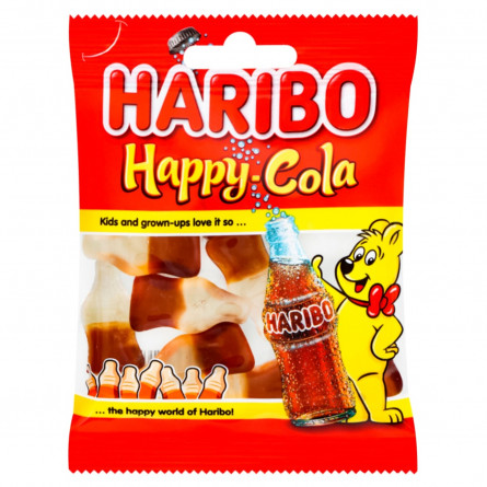 Цукерки Haribo Happy Cola желейні неглазуровані 35г