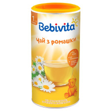 Чай Bebivita з ромашки сухий швидкорозчинний для дітей з 1 тижня 200г mini slide 1
