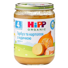 М'ясо-овочеве пюре Гарбуз та картопля з індичкою з 4-х місяців 190г mini slide 1