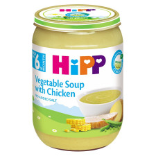 Суп HiPP овочевий з курчам 190г mini slide 1