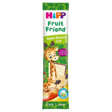 Батончик фруктово-злаковий Hipp яблуко-банан 23г mini slide 1