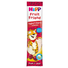 Батончик фруктово-злаковый Hipp Йогурт-вишня-банан 23г mini slide 1