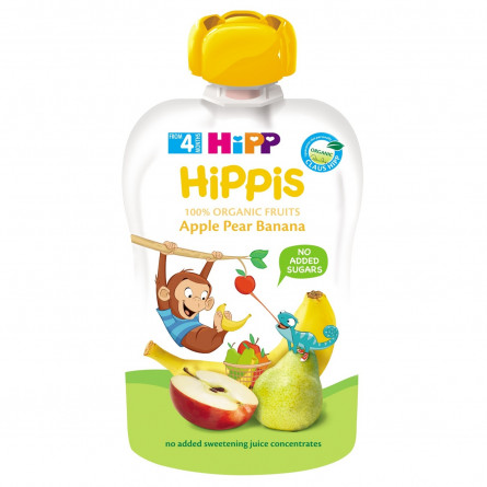 Пюре Hipp Hippis яблуко-груша-банан 100г