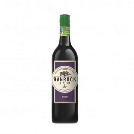 Вино Banrock Station Merlot красное сухое 13,5% 0,75л