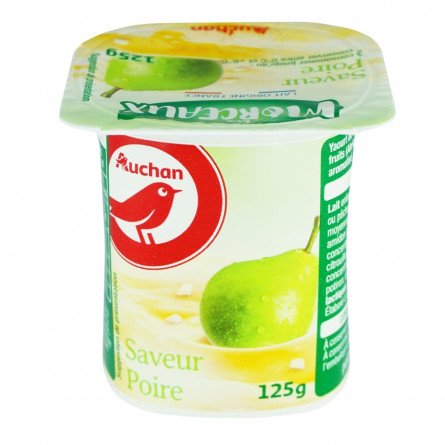 Йогурт Ашан фруктовый с кусочками фруктов 125г
