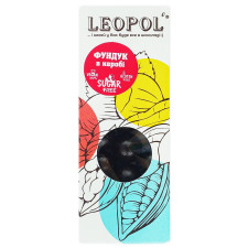 Фундук Leopol' в чорному керобі без цукру 50г mini slide 1