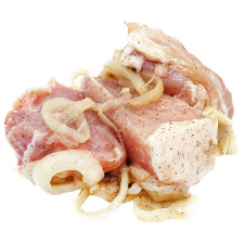 Шашлик із стегна свинини з цибулею mini slide 1