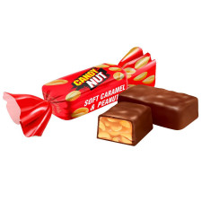 Цукерки Roshen Candy Nut М'яка карамель з арахісом вагові mini slide 1