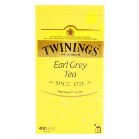 Чай чорний Twinings of London Earl Grey 25шт 2г