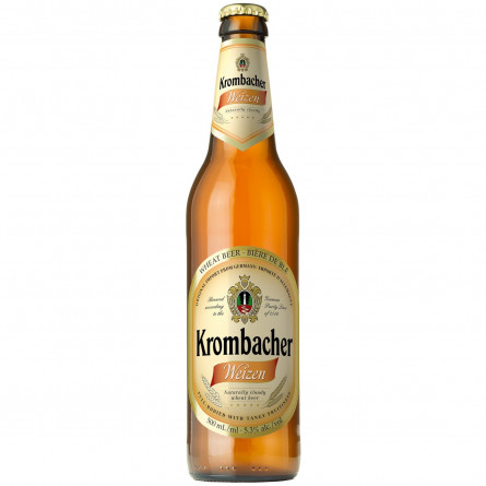 Пиво Krombacher Weizen светлое 5.3% 0.5л