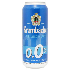 Пиво Krombacher Pils безалкогольное 0,5л mini slide 1