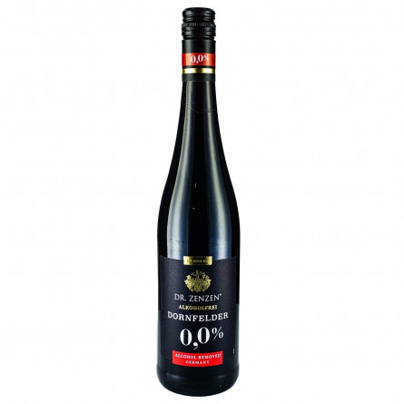 Вино Dr. Zenzen Dornfelder красное безалкогольное 0% 0,75л