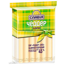 Сырные палочки Славия Чеддер копченые 45% mini slide 1