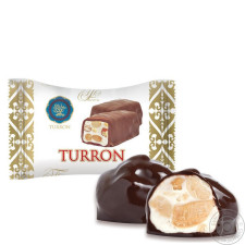Конфеты Turron с арахисом в кондитерской черной глазури mini slide 1