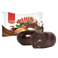Цукерки Turron Фінік з мигдалем у кондитерській чорній глазурі mini slide 1