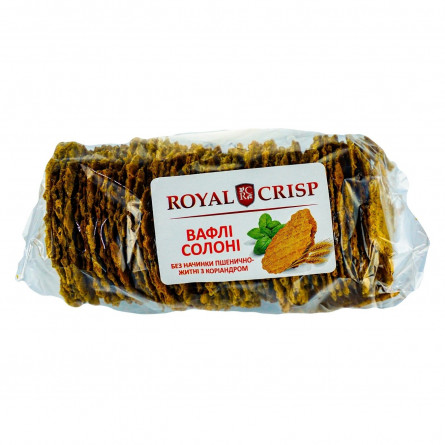 Вафлі Royal Crisp солоні пшенично-житні з коріандром вагові