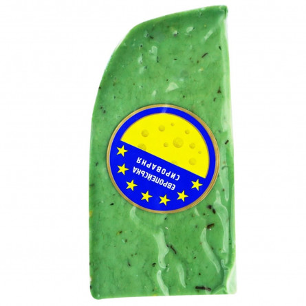 Сир Європейська сироварня Гауда з зеленим песто 55% ваговий
