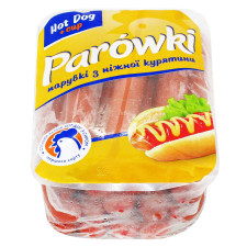 Сосиски Parowki с сыром для хот догов первого сорта весовые mini slide 1