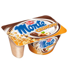 Десерт молочный Zott Monte Crunchy с шоколадом и лесными орехами+хрустящая смесь 13,3% 125г mini slide 1