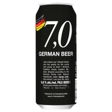 Пиво 7,0 German Beer Pils світле з/б 5% 0,5л mini slide 1