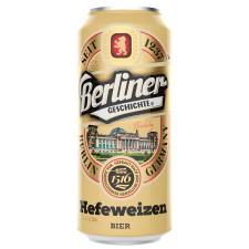 Пиво Berliner Geschichte Hefeweizen світле нефільтроване 5,2% 0,5л mini slide 1