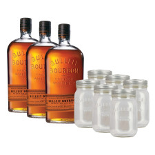 Набор подарочный №3 Бурбон Bulleit 0,7л 3шт + набор коктейльных бокалов Bulleit Jar 6шт mini slide 1