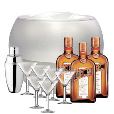Набір подарунковий №8 Лікер Cointreau 40% 0,7л 3шт + шейкер + посуд для льоду + келихи Маргарита 6шт mini slide 1