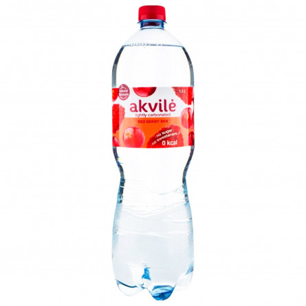 Вода мінеральна Akvile зі смаком червоних ягід слабогазована 1,5л