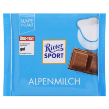 Шоколад молочний Ritter Sport Альпійське молоко 100г mini slide 1