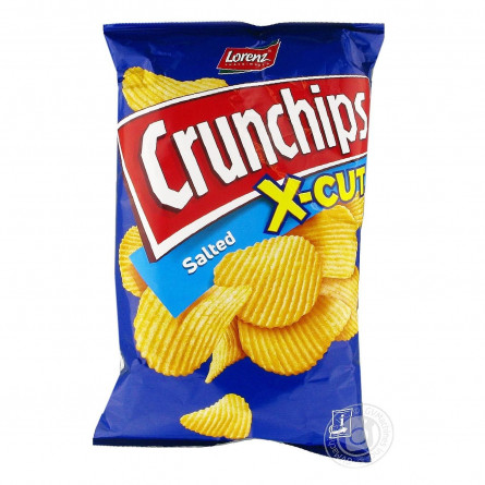 Чіпси картопляні  Lorenz Crunchips X-cut З сіллю хвилясті 75г