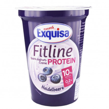 Крем-йогурт Exquisa Fitline протеїновий чорниця 10% 400г