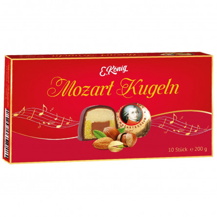 Конфеты Erich Konig Mozart Kugeln Марципан с фисташковой начинкой 200г slide 1