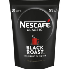 Кофе растворимый Nescafe Classic Black Roast гранулированный 55г mini slide 1