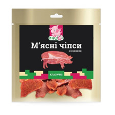 Чіпси м'ясні П'ятачок Класичні сирокопчені зі свинини вищого гатунку mini slide 1