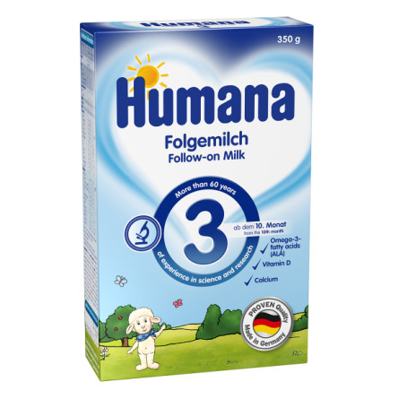 Суміш Humana молочна суха з пребіотиками для дітей з 10 місяців 350г