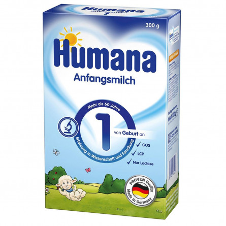 Смесь молочная Humana сухая с рождения 300г