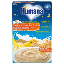 Каша молочна Humana Цільнозернова з бананом 200г mini slide 1