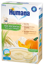 Каша безмолочна Humana Рисова з гарбузом 200г mini slide 1