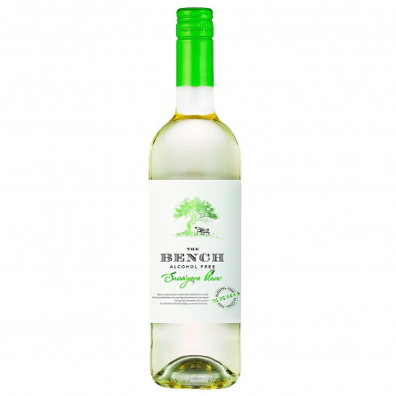 Вино The Bench Sauvignon безалкогольне біле напівсухе 0,5% 0.75л