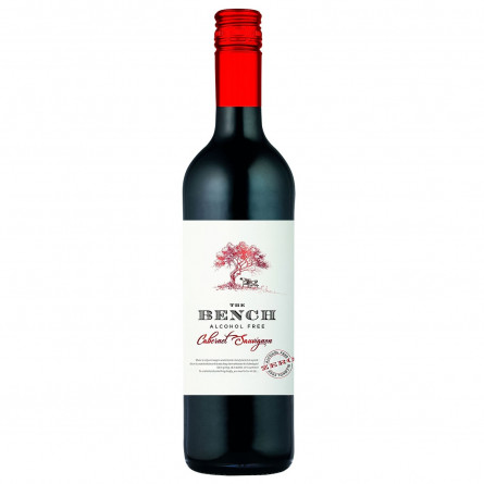 Вино The Bench Cabernet-Sauvignon безалкогольне червоне напівсухе 0,5% 0.75л