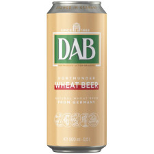 Пиво DAB Wheat Beer светлое нефильтрованное 4,8% 0,5л mini slide 1