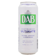 Пиво DAB Ultimate Light железная банка 4% 0,5л mini slide 1
