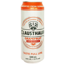 Пиво Clausthaler Grapefruit безалкогольне 500мл mini slide 1