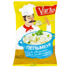 Пельмені Varto зі свининою та яловичиною заморожені 900г mini slide 1